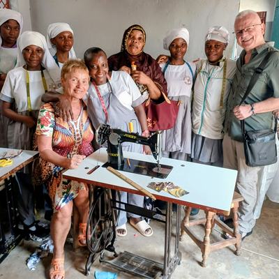 Besuch in der Nähschule